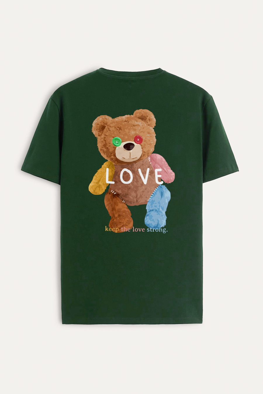 Levně Tričko, Barva Zelená, s Potiskem Lovely Teddy