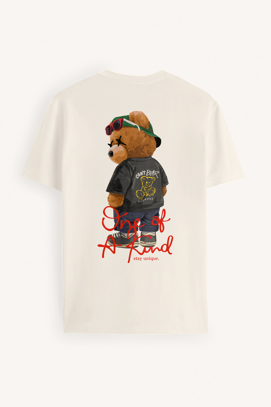Levně Tričko, Barva Ekru, s Potiskem One Of A Kind Teddy