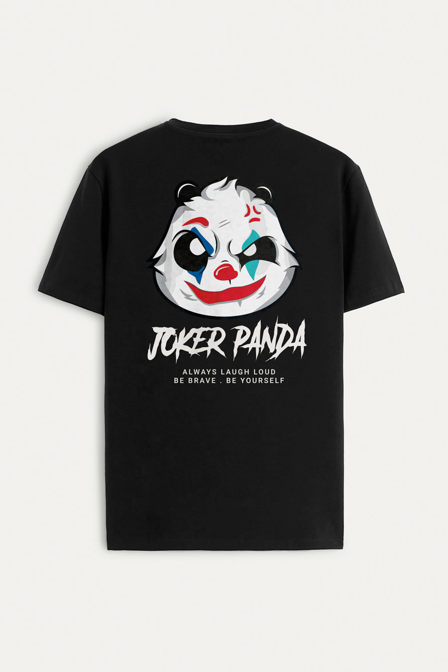 Levně Tričko, Barva Černá, s Potiskem Joker Panda