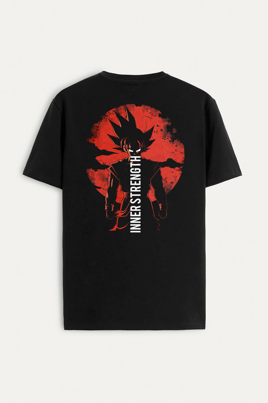 Levně Tričko, Barva Černá, s Potiskem Saiyan Inner Strength