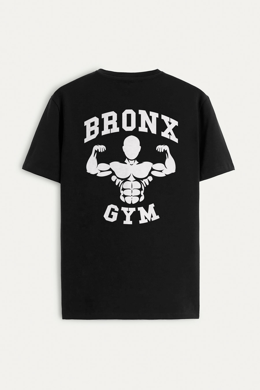 Levně Tričko, Barva Černá, s Potiskem Bronx Gym