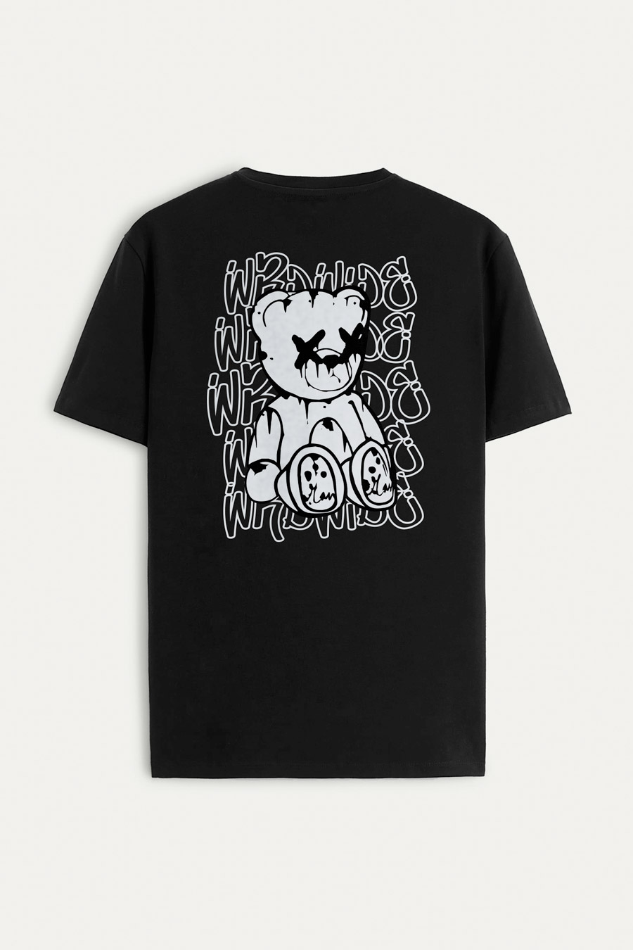Levně Tričko, Barva Černá, s Potiskem Worldwide Teddy