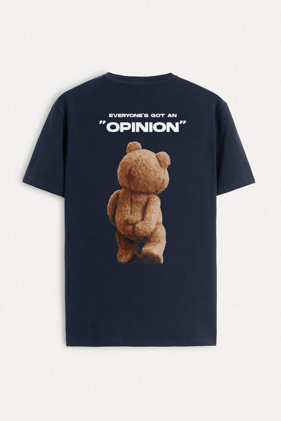 Levně Tričko, Barva Modrá, s Potiskem Teddys Opinion