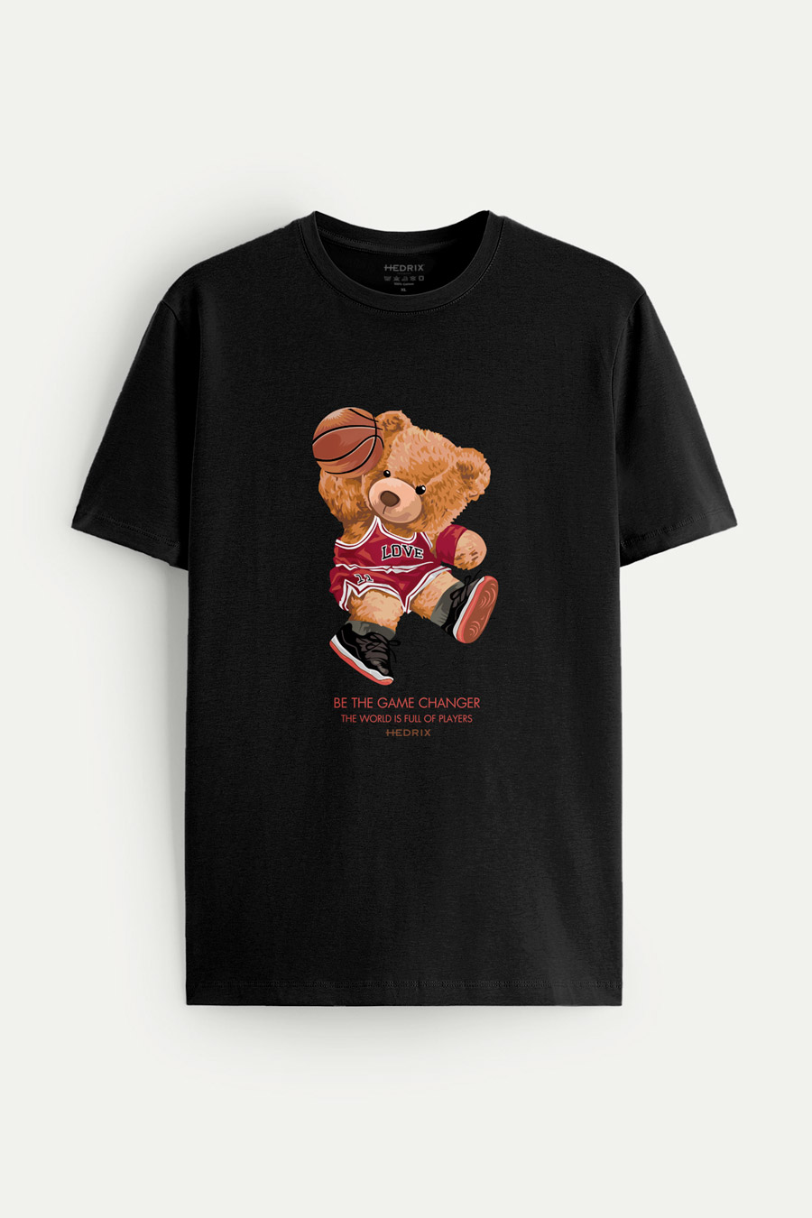 Levně Tričko, Barva Černá, s Potiskem Game Changer Teddy