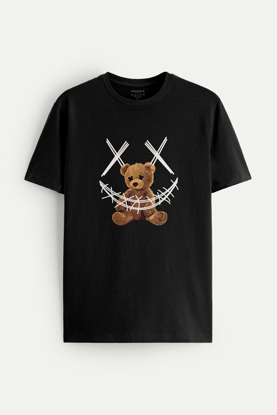 Levně Tričko, Barva Černá, s Potiskem Stand Out Teddy