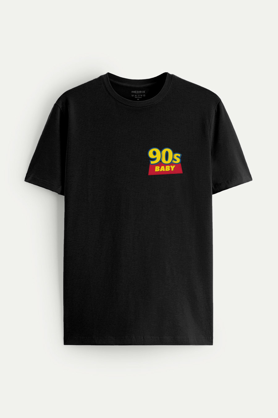 Levně Tričko, Barva Černá, s Potiskem Nineties Baby
