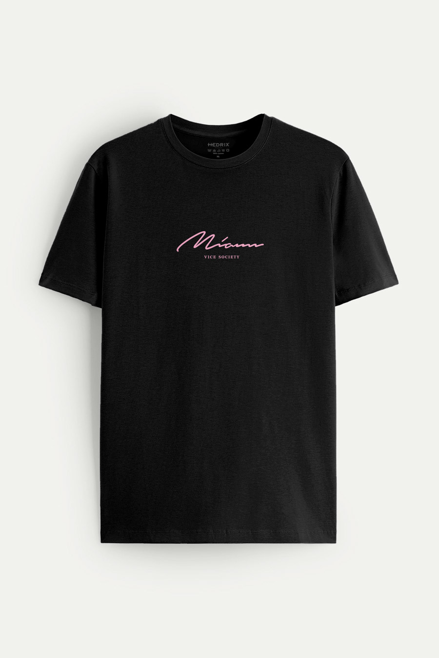 Levně Tričko, Barva Černá, s Potiskem Miami Vice Society
