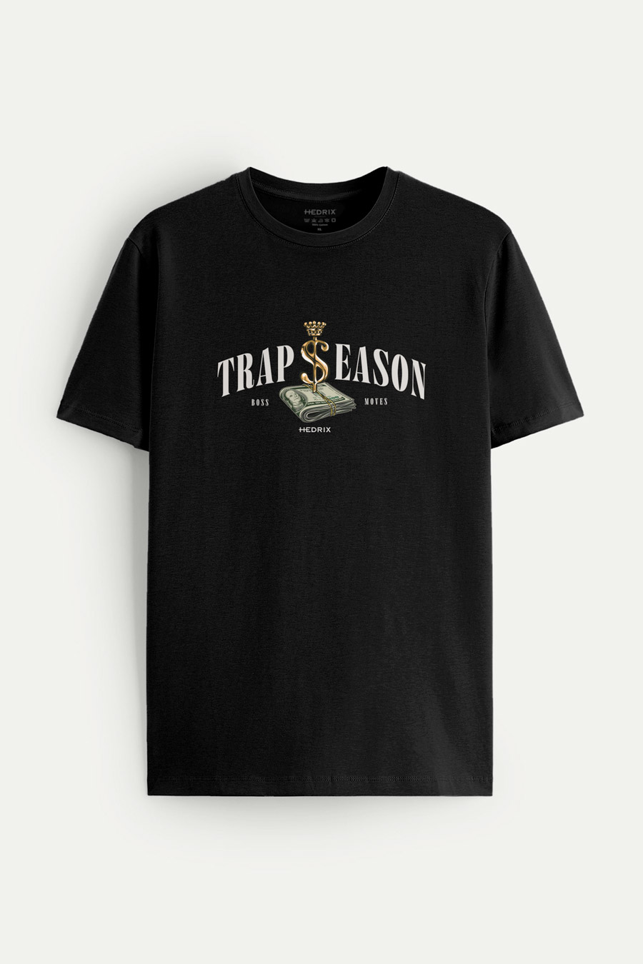 Levně Tričko, Barva Černá, s Potiskem Trap Season