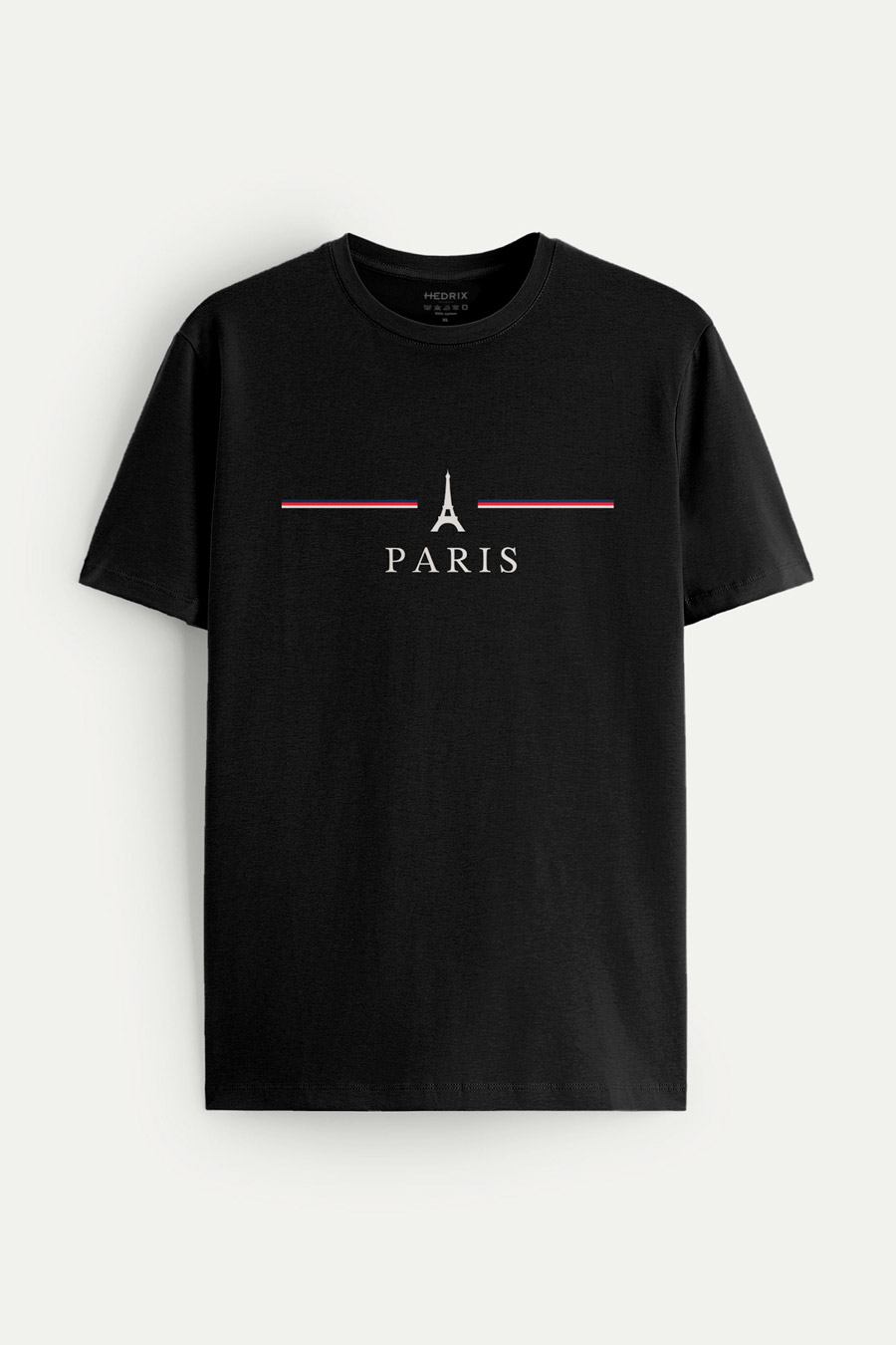 Levně Tričko, Barva Černá, s Potiskem Paris design-clothing-minimal