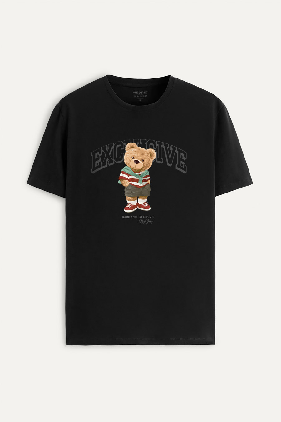 Tričko, Barva Černá, s Potiskem Exclusive Teddy