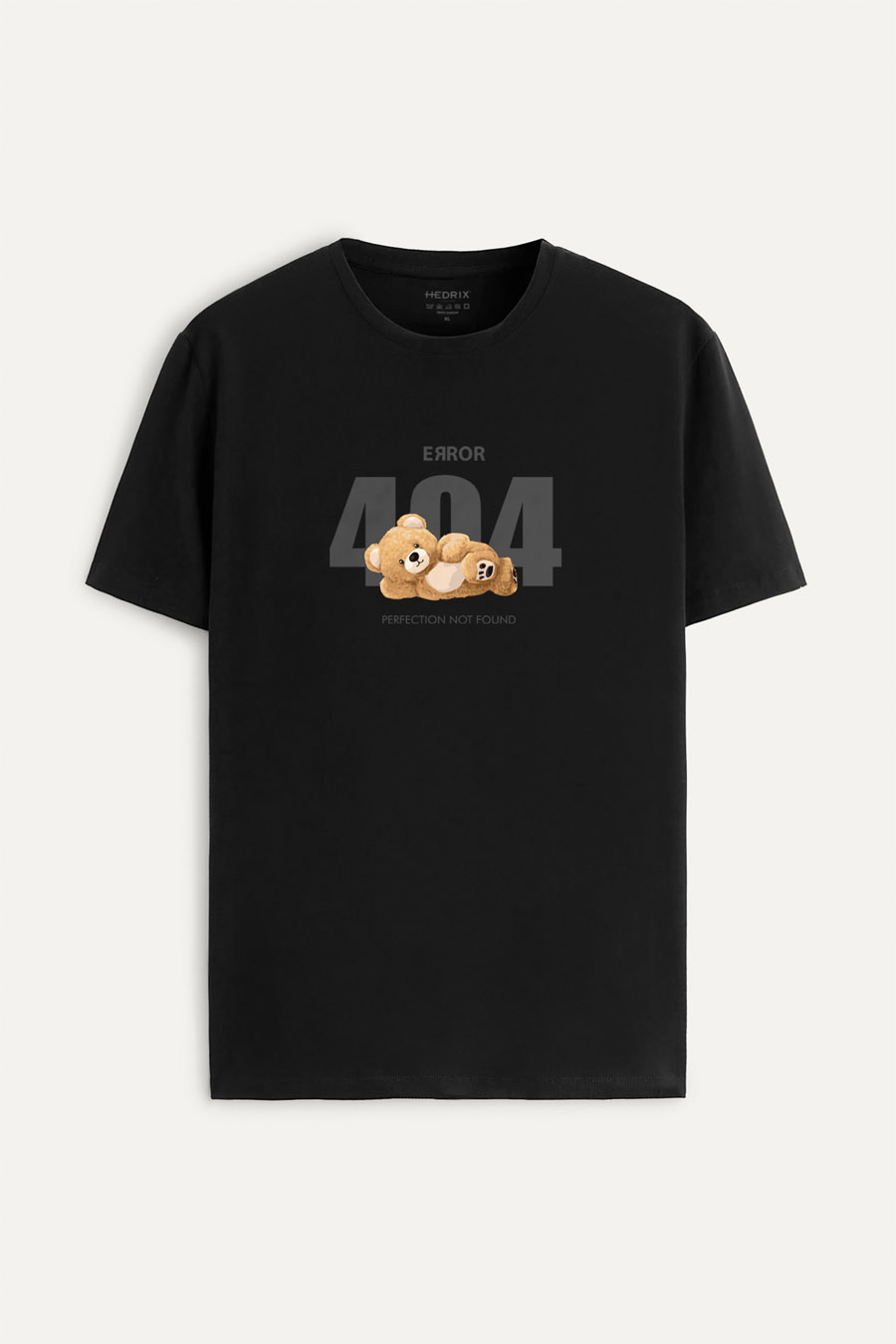 Tričko, Barva Černá, s Potiskem 404 Error Teddy