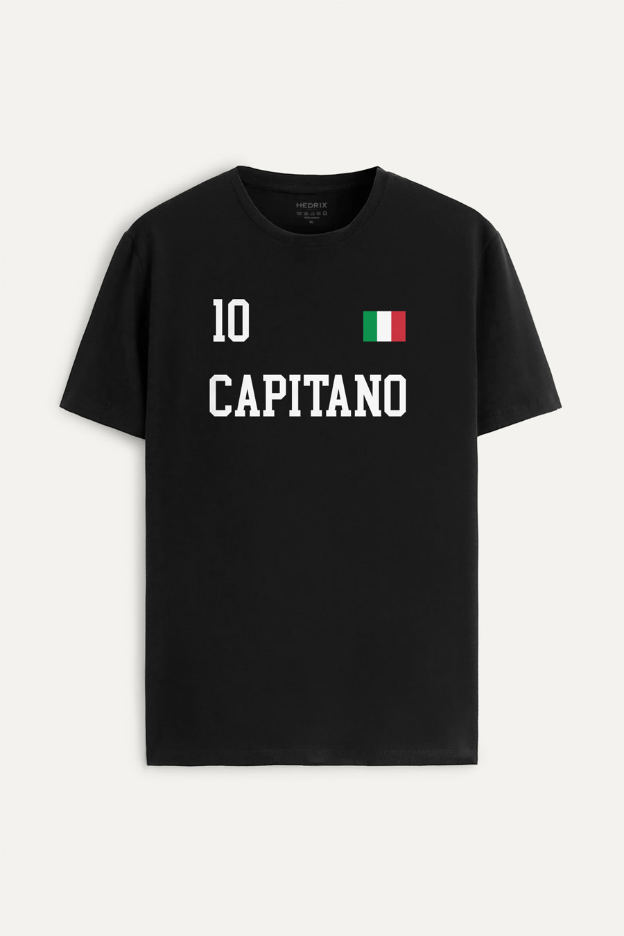 Tričko, Barva Černá, s Potiskem Capitano Legend 10