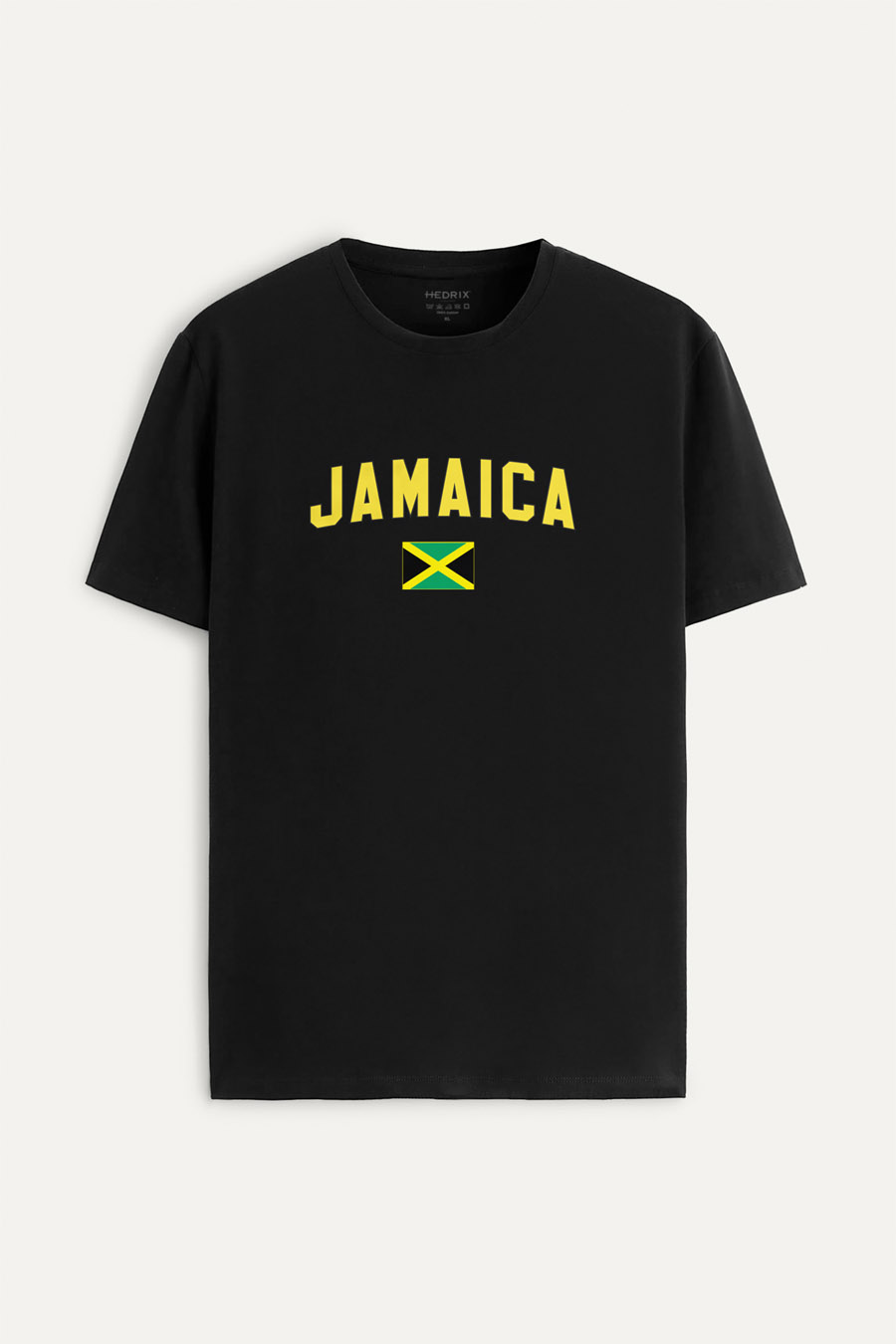 Tričko, Barva Černá, s Potiskem Jamaica