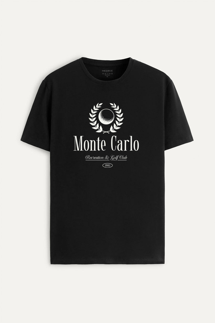 Tričko, Barva Černá, s Potiskem Monte Carlo Legacy