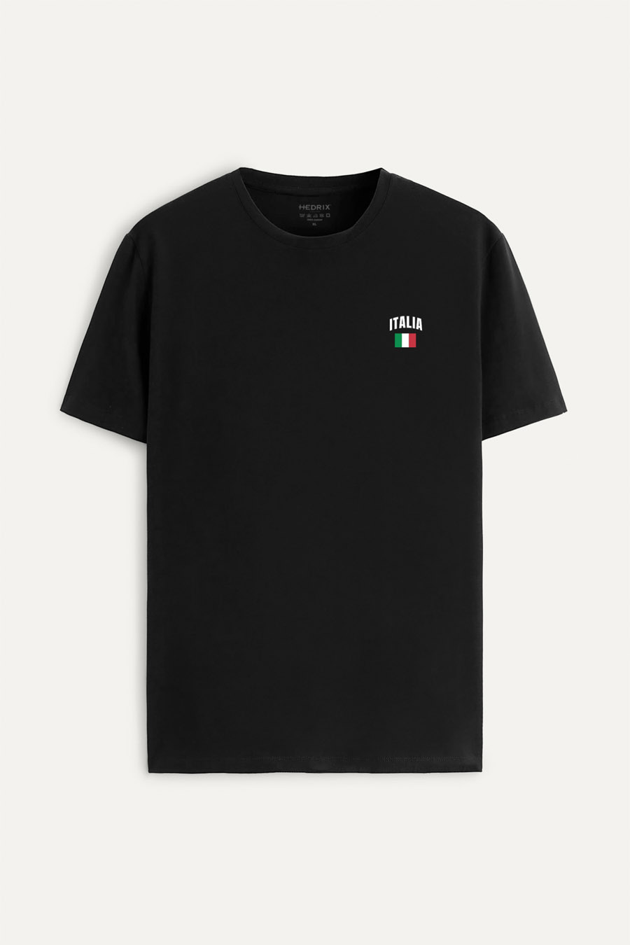Levně Tričko, Barva Černá, s Potiskem Italia Vintage Flag
