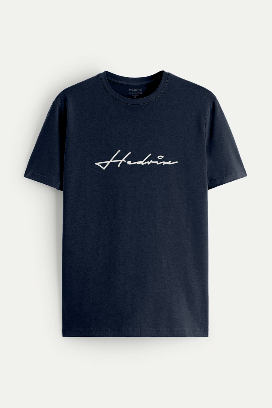 Levně Tričko, Barva Modrá, s Potiskem Hedrix Calligraphy