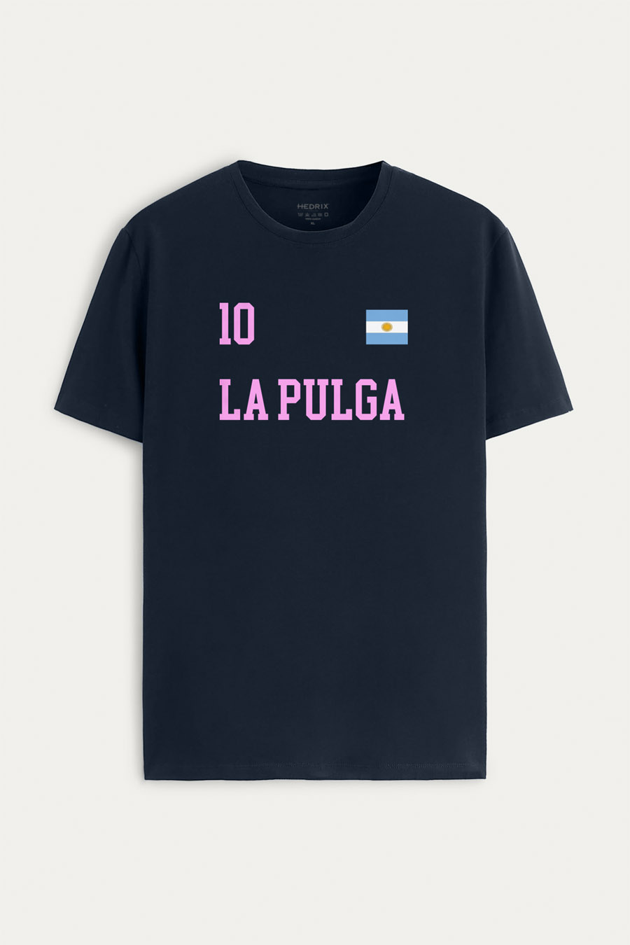 Tričko, Barva Modrá, s Potiskem La Pulga GOAT 10
