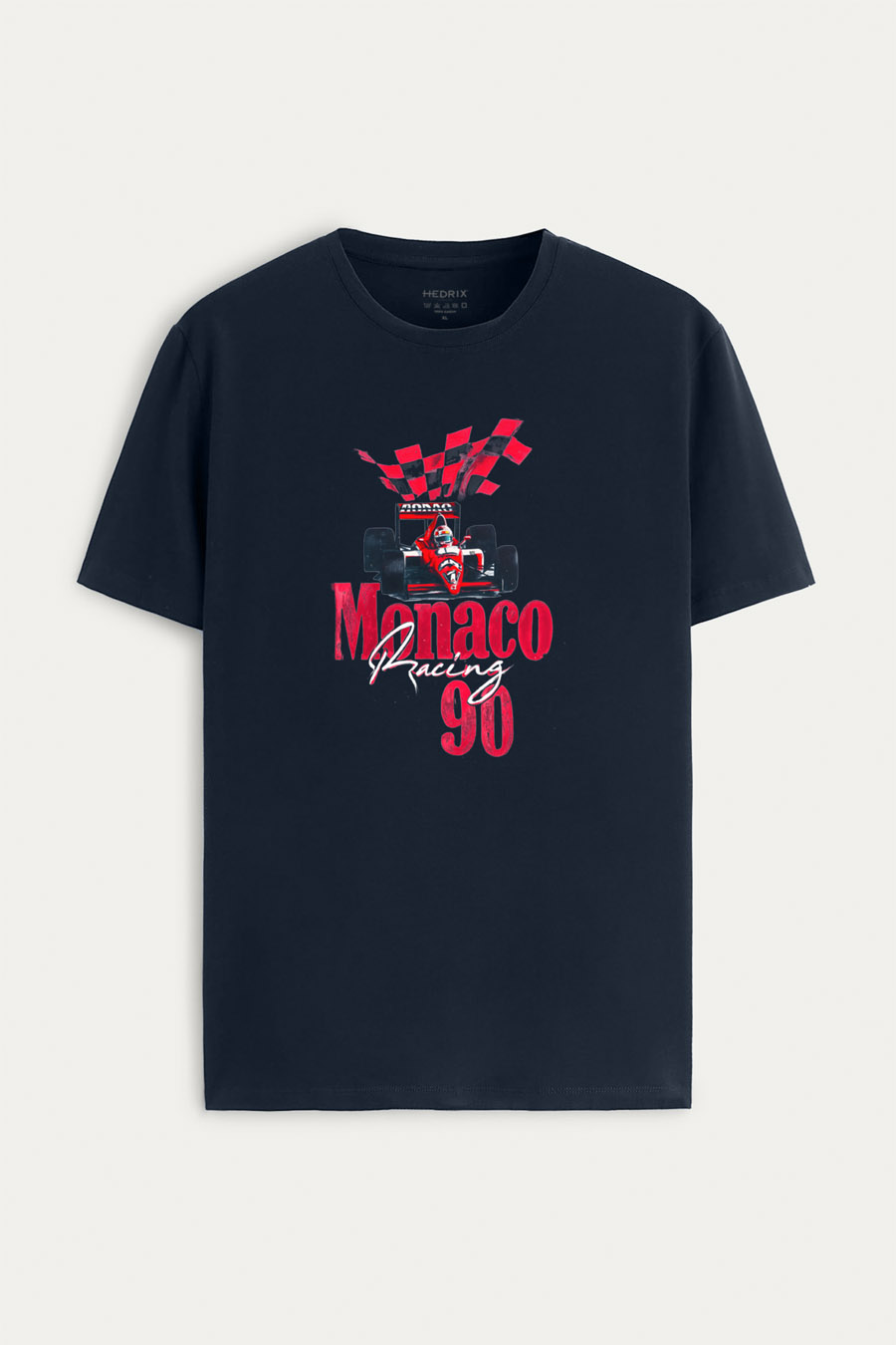 Tričko, Barva Modrá, s Potiskem Monaco Racing 90s