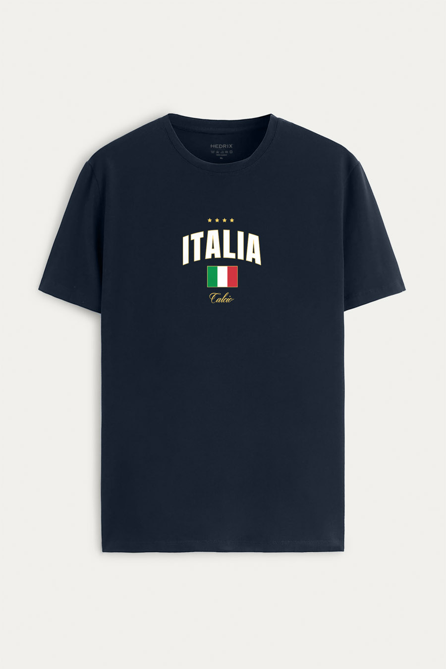 Tričko, Barva Modrá, s Potiskem Italia XI
