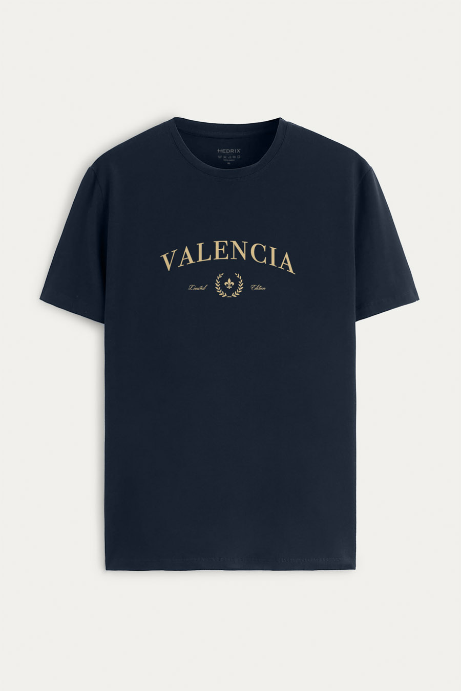Tričko, Barva Modrá, s Potiskem Valencia Signature