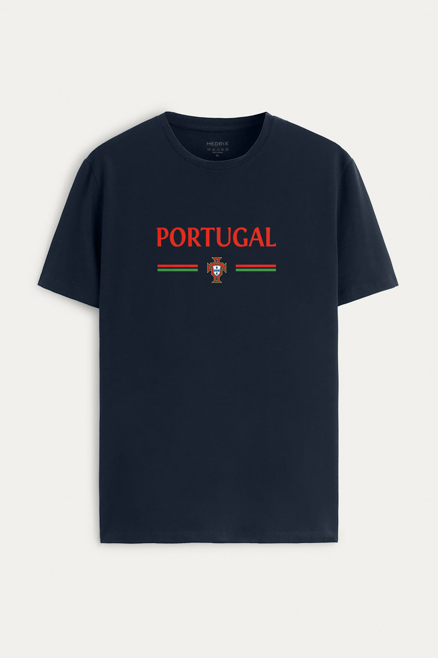 Tričko, Barva Modrá, s Potiskem Portugal