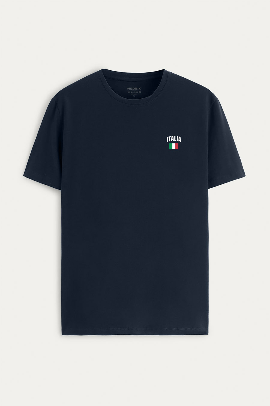 Levně Tričko, Barva Modrá, s Potiskem Italia Vintage Flag