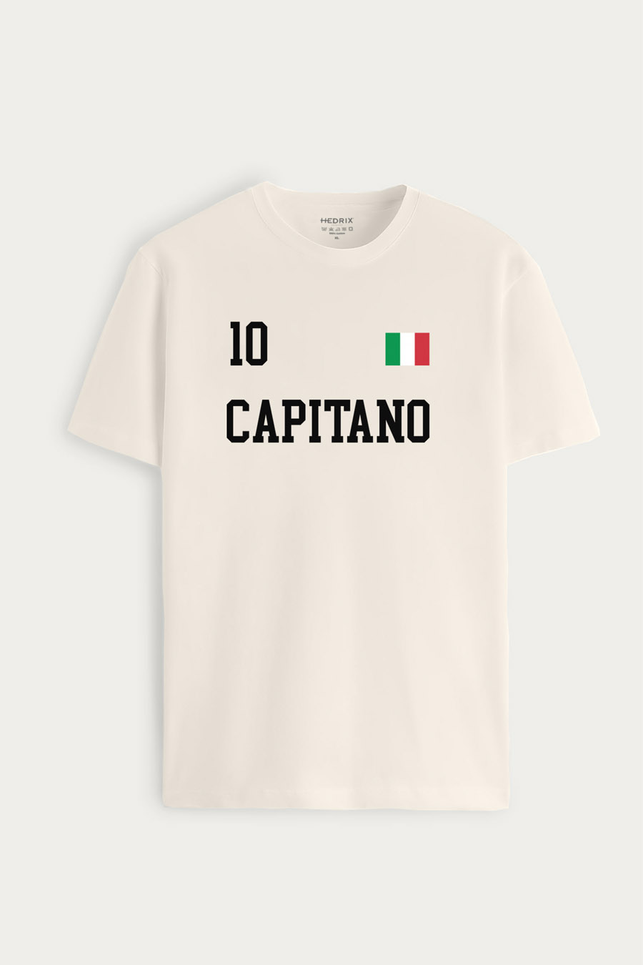Tričko, Barva Ekru, s Potiskem Capitano Legend 10