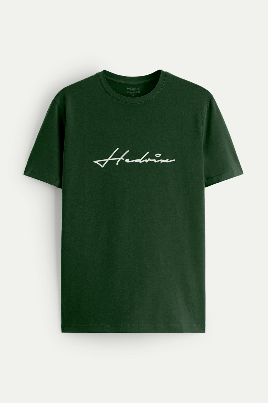 Levně Tričko, Barva Zelená, s Potiskem Hedrix Calligraphy