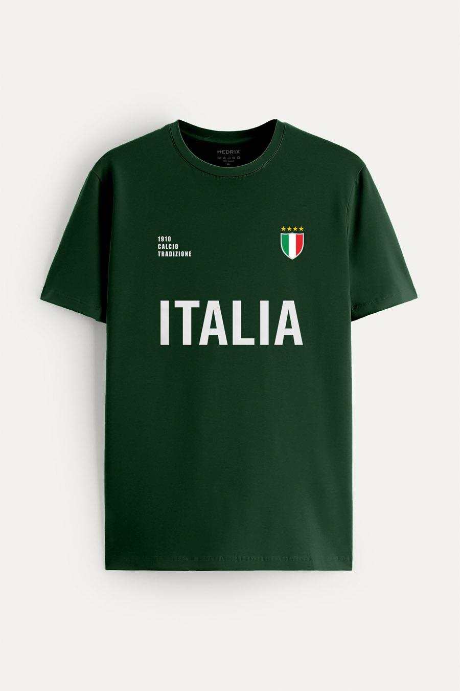 Tričko, Barva Zelená, s Potiskem Italia Bold