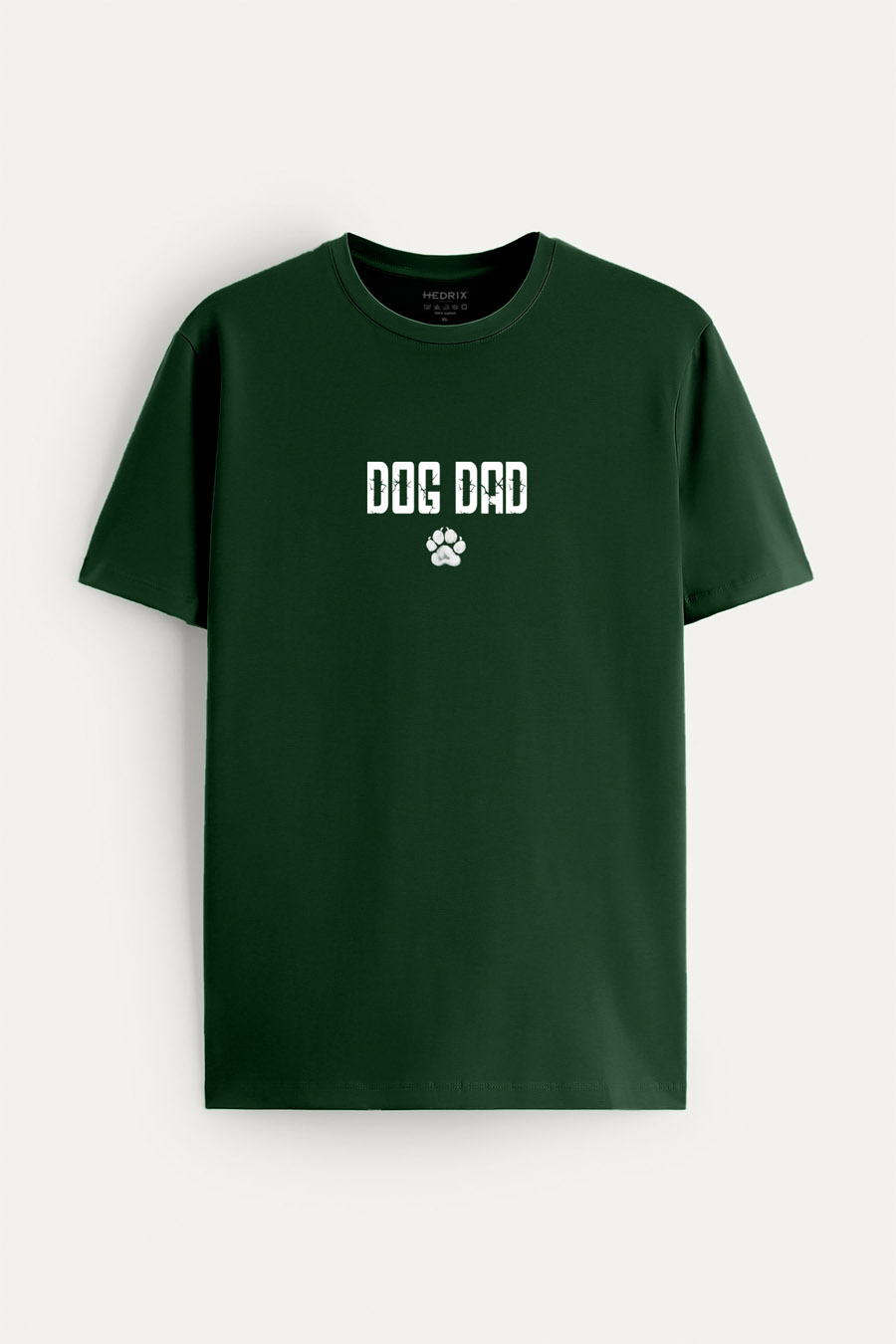 Tričko, Barva Zelená, s Potiskem Dog Dad