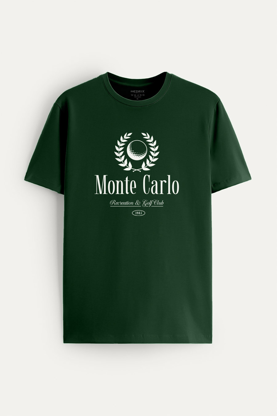 Tričko, Barva Zelená, s Potiskem Monte Carlo Legacy