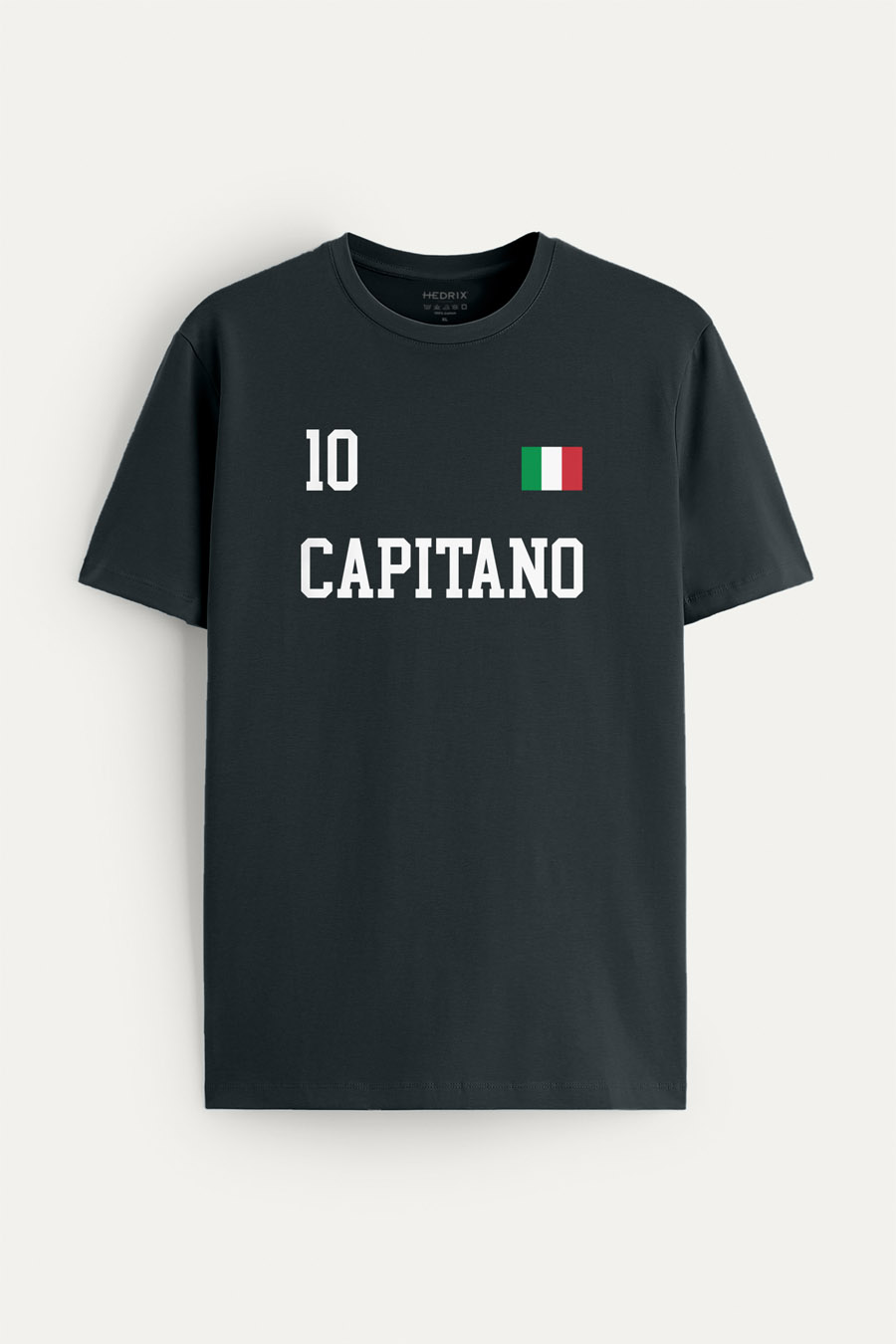Tričko, Barva Železitě Šedá, s Potiskem Capitano Legend 10