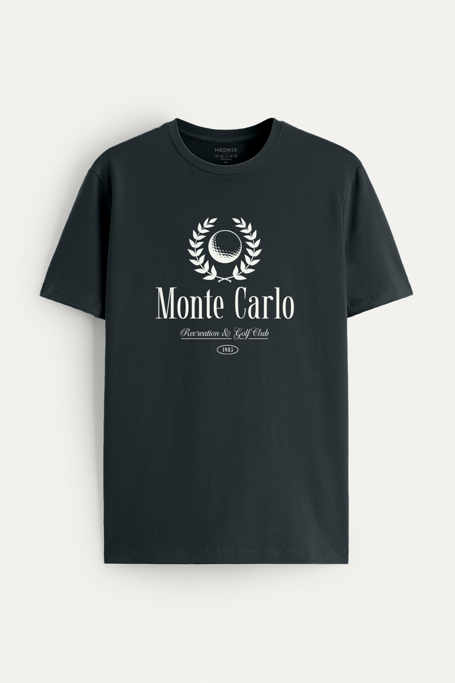 Tričko, Barva Železitě Šedá, s Potiskem Monte Carlo Legacy