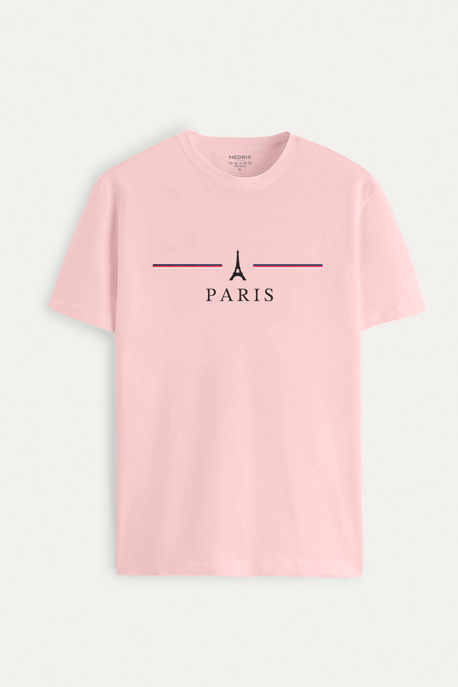Levně Tričko, Barva Růžová, s Potiskem Paris
