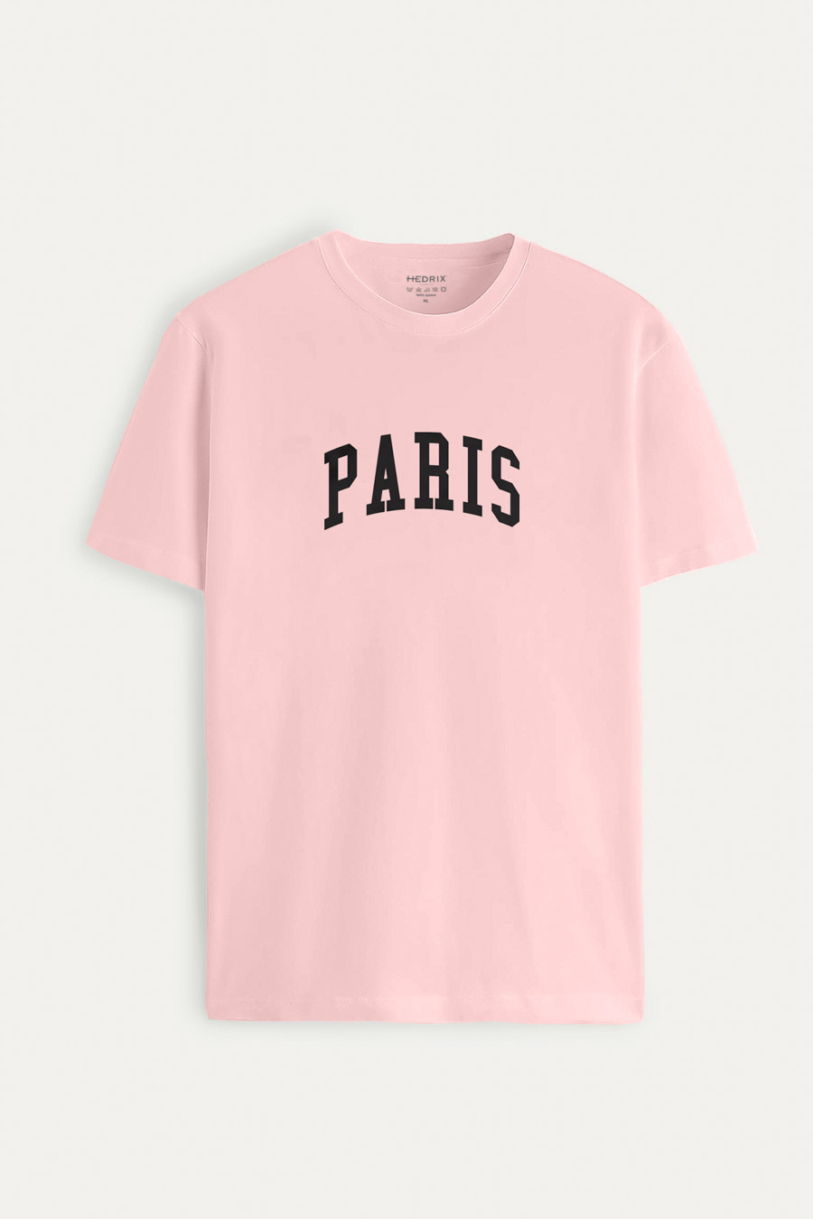 Levně Tričko, Barva Růžová, s Potiskem Paris Letters