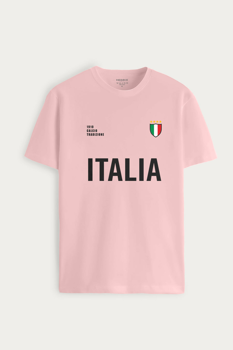 Tričko, Barva Růžová, s Potiskem Italia Bold