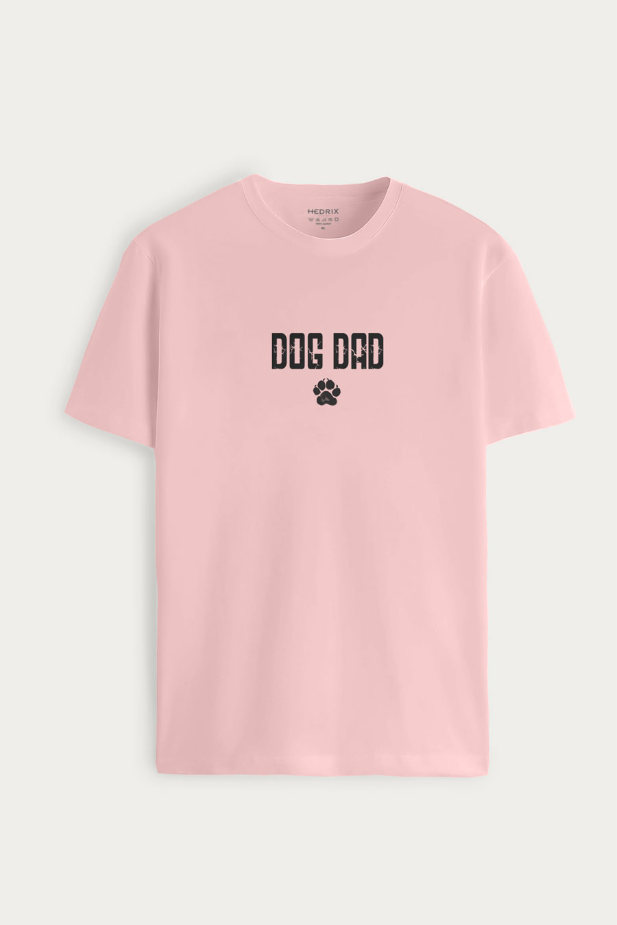 Tričko, Barva Růžová, s Potiskem Dog Dad