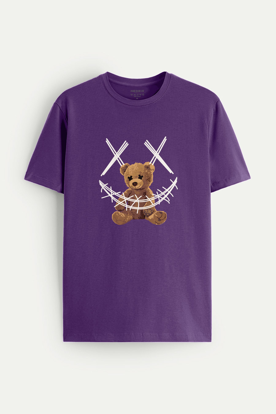 Levně Tričko, Barva Fialová , s Potiskem Stand Out Teddy