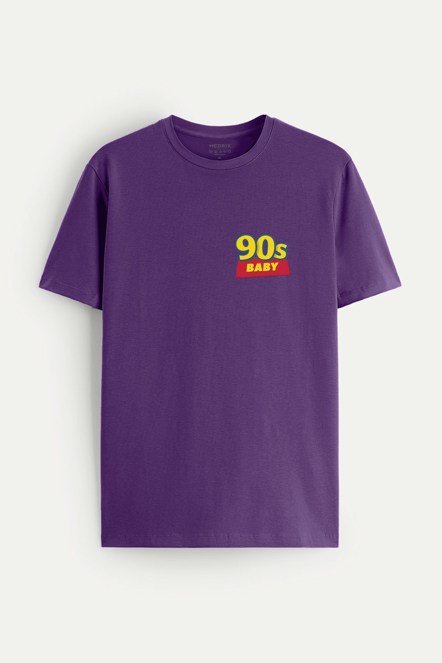 Levně Tričko, Barva Fialová , s Potiskem Nineties Baby