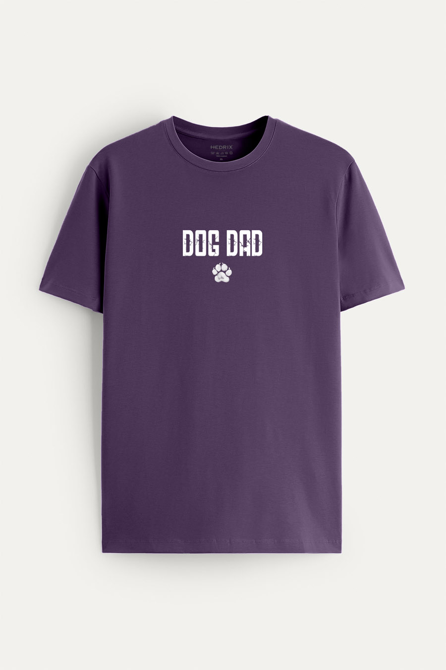 Tričko, Barva Fialová , s Potiskem Dog Dad