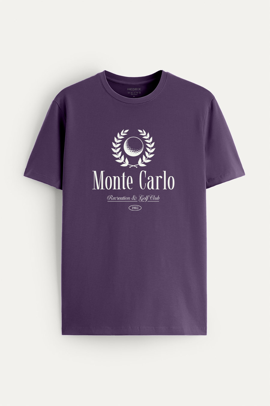 Tričko, Barva Fialová , s Potiskem Monte Carlo Legacy