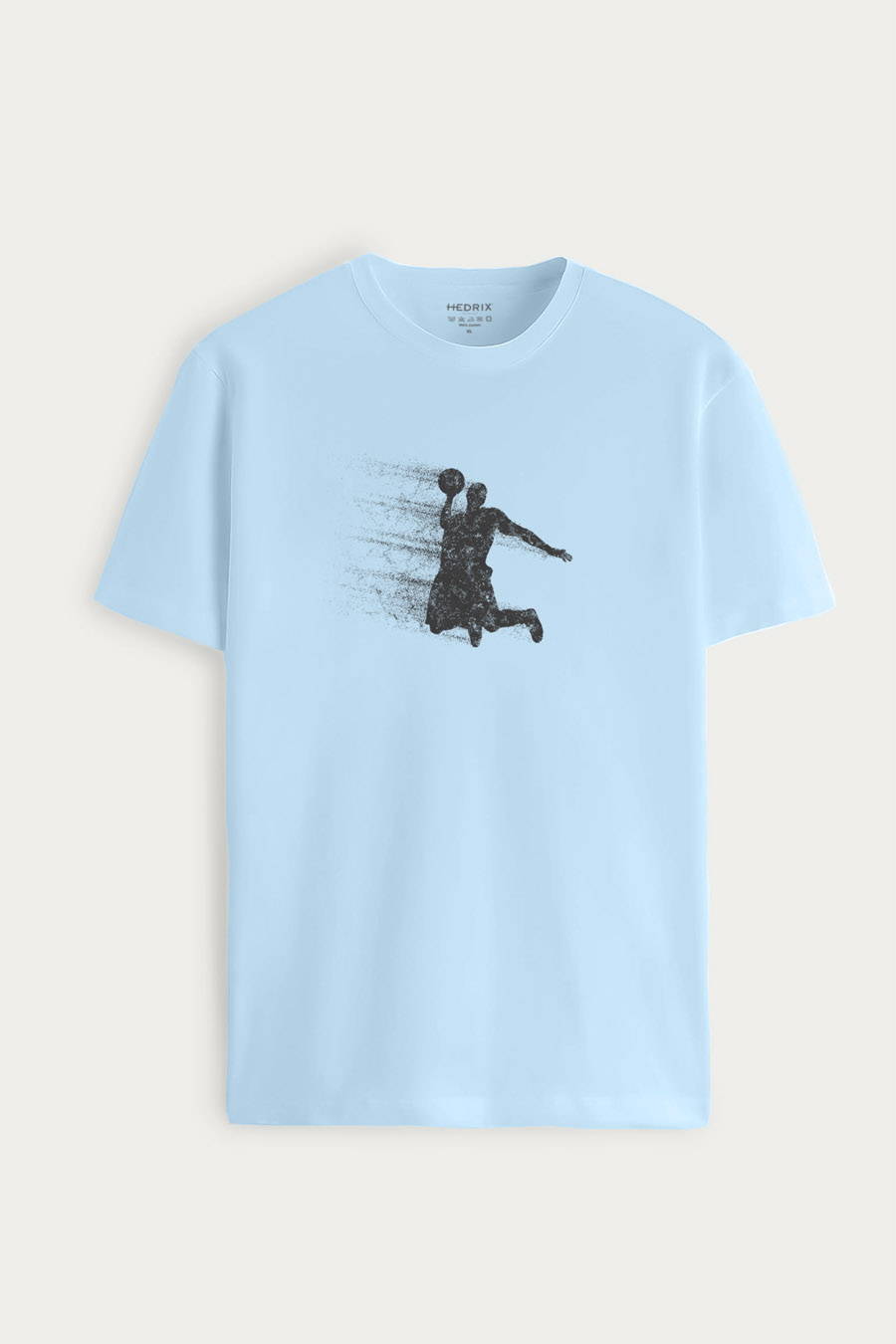 Tričko, Barva Nebesky Modrá , s Potiskem Dunking GOAT