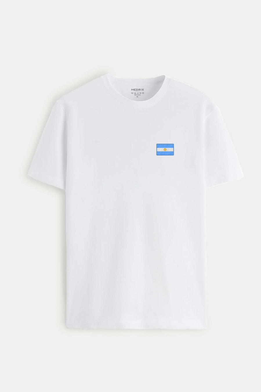 Levně Tričko, Barva Bílá, s Potiskem Argentina Flag