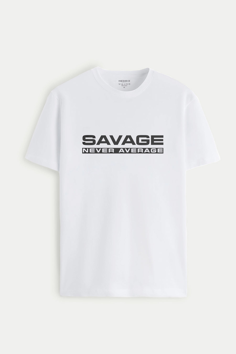 Levně Tričko, Barva Bílá, s Potiskem Savage Not Average
