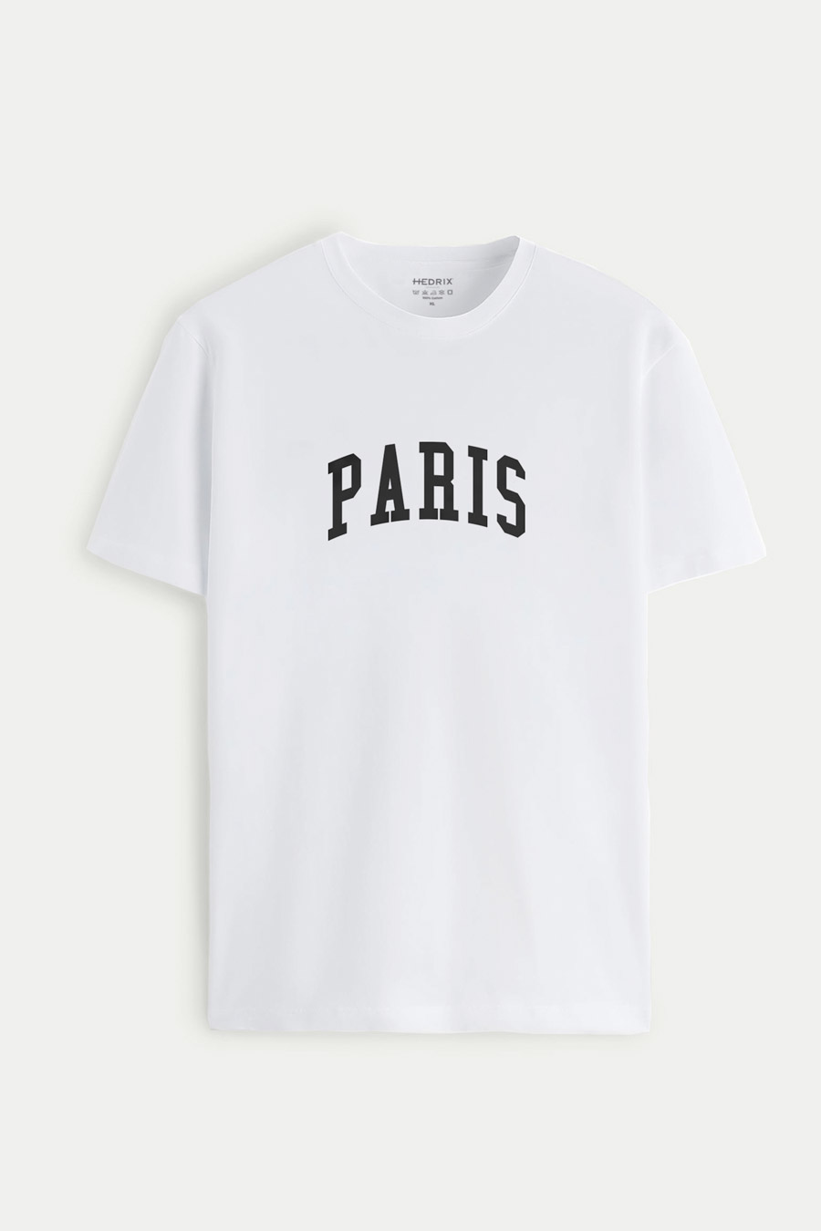 Levně Tričko, Barva Bílá, s Potiskem Paris Letters
