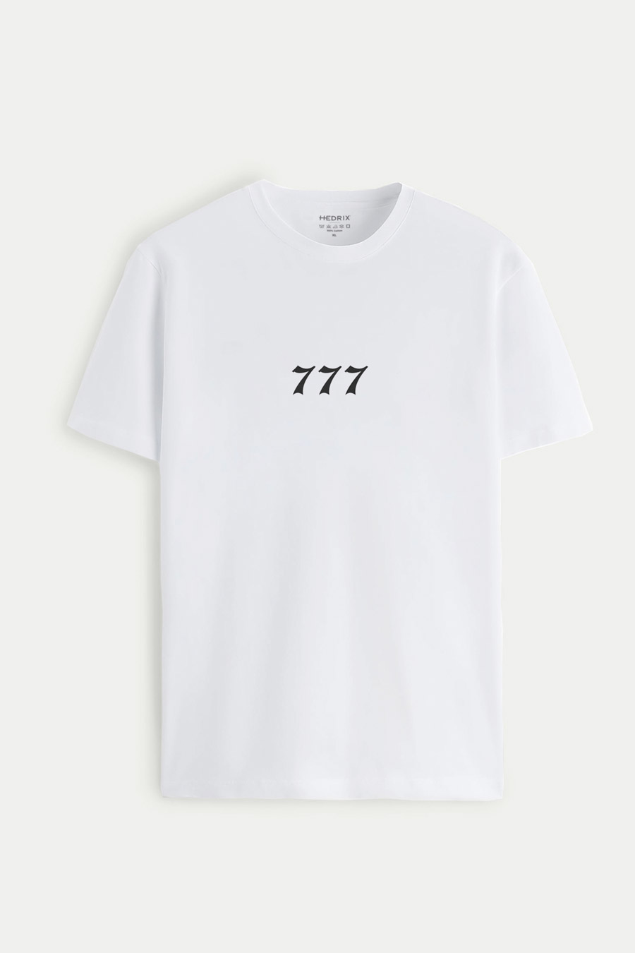 Levně Tričko, Barva Bílá, s Potiskem Lucky Number Seven