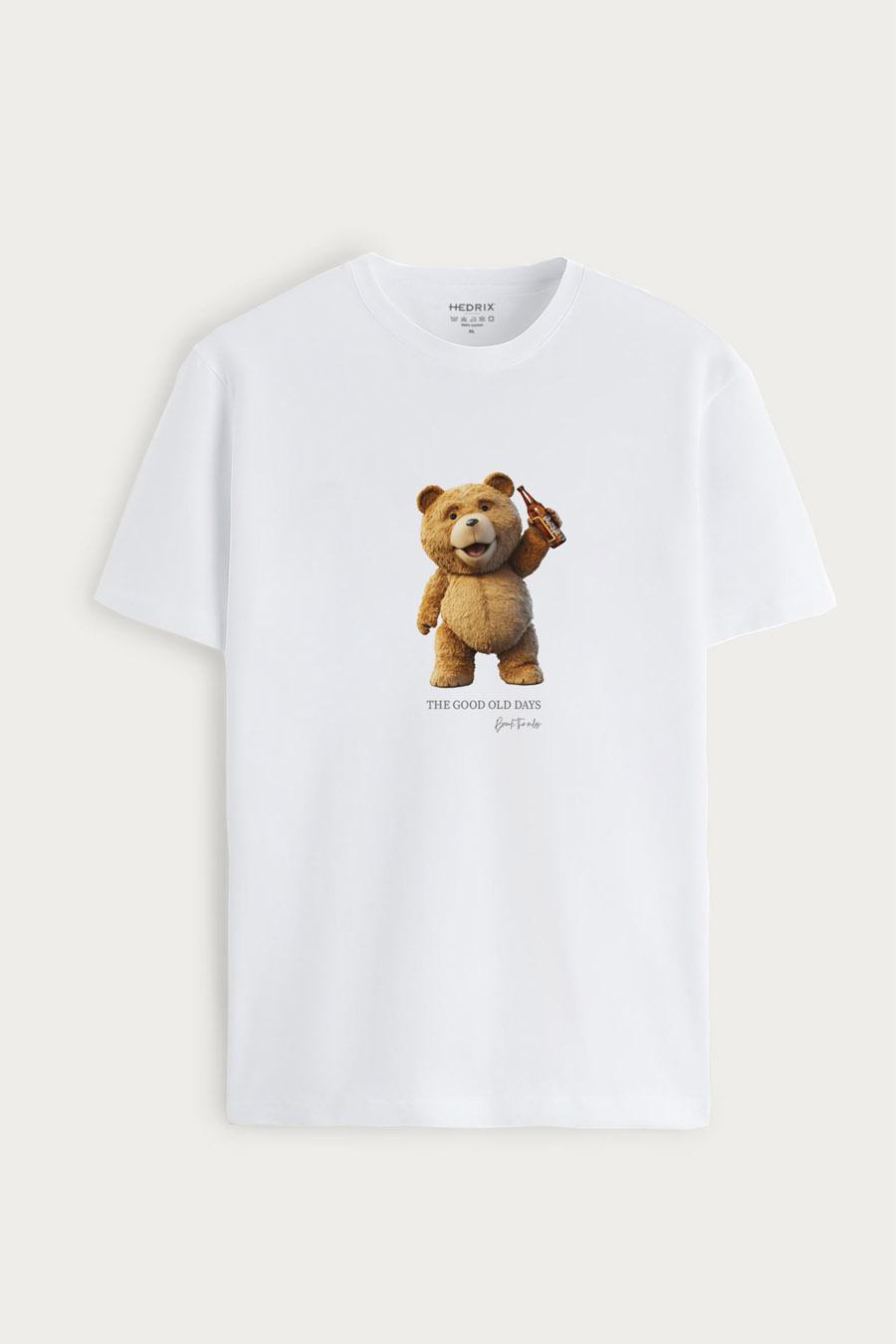 Tričko, Barva Bílá, s Potiskem Good Old Teddy