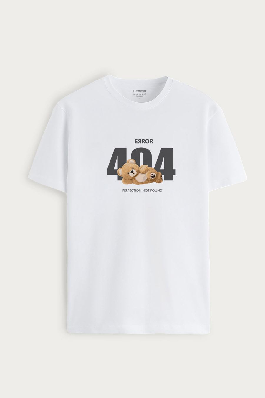 Levně Tričko, Barva Bílá, s Potiskem 404 Error Teddy