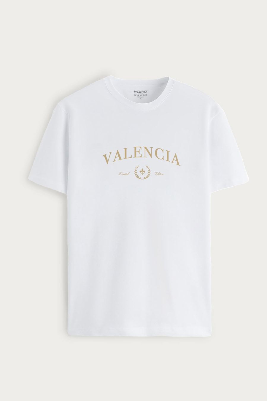 Tričko, Barva Bílá, s Potiskem Valencia Signature