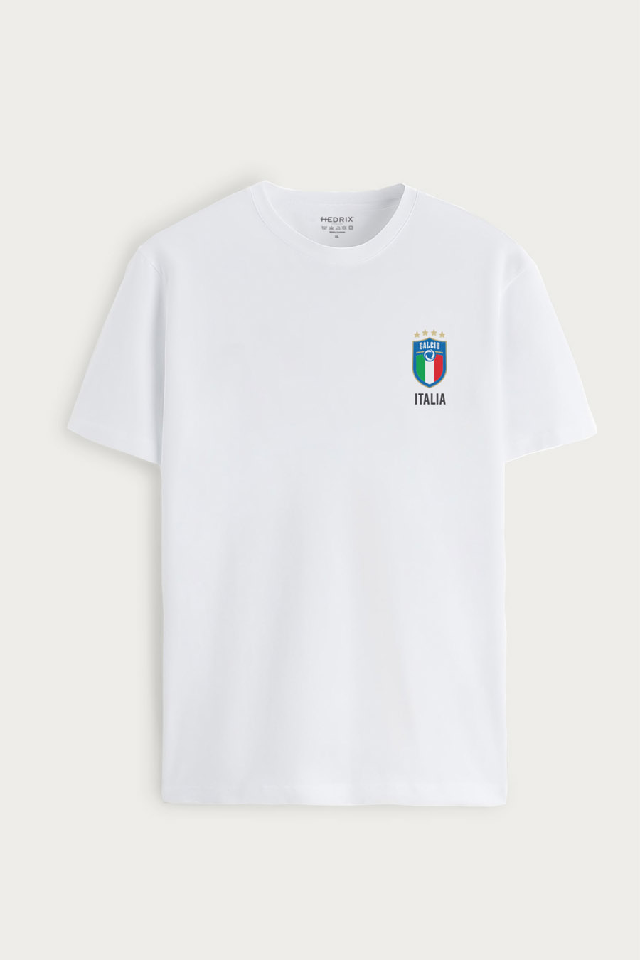 Levně Tričko, Barva Bílá, s Potiskem Calcio Vintage